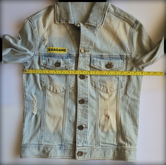 Bibisama "Hagane" Anime Inspired Streetwear Unisex Demin Jacket Size 1 - Picture 13 of 16